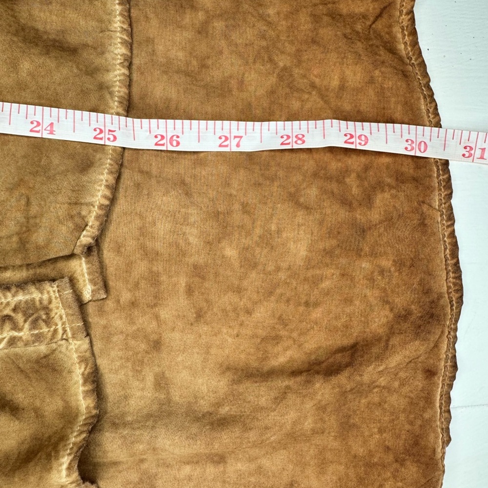 Velvet Heart Washed Rust Brown Button Down Front Pocket Shirt Size Large - Picture 10 of 11
